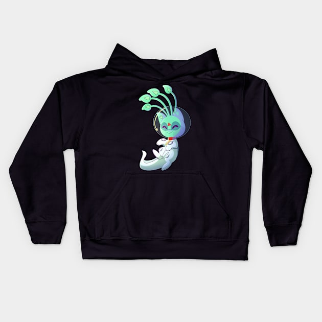 Alien Aisha Kids Hoodie by scribblekisses